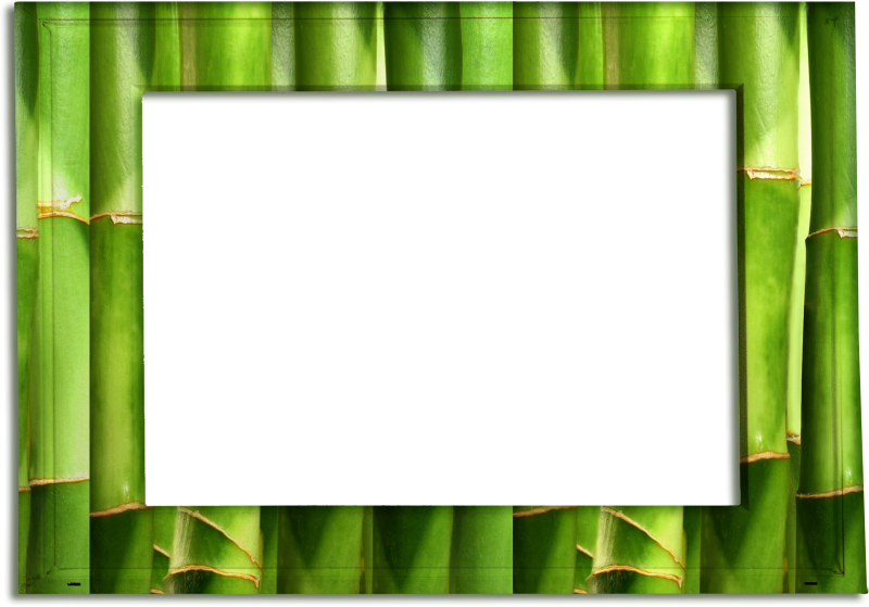 Spa Frames Bamboo - Picture Frame (800x559), Png Download