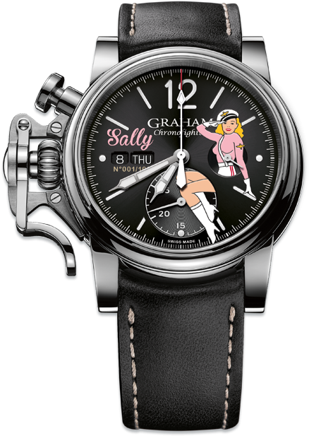 Pin-up's Name And Limited Edition Serial Number At - Graham Chronofighter Nose Art Ltd (450x630), Png Download