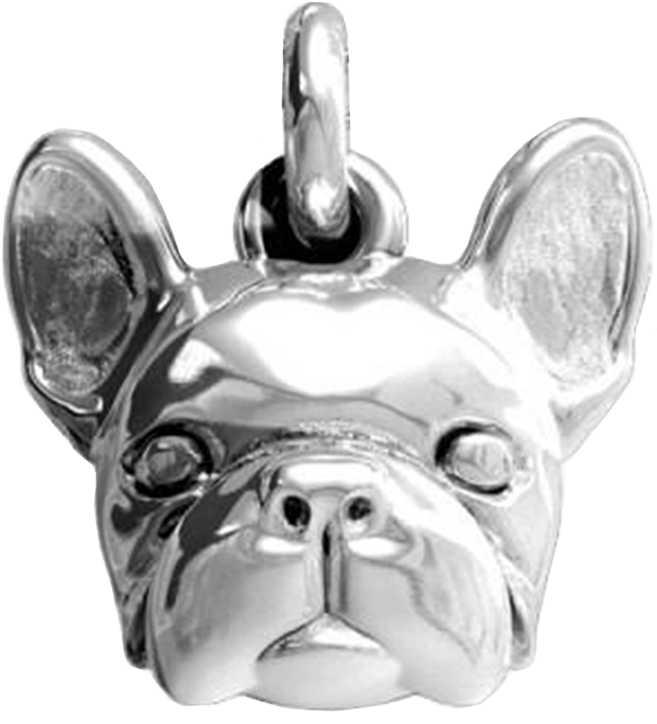 Head Pendant French Bulldog - Dog Fever Silver French Bulldog Pendant Necklace (2000x2000), Png Download