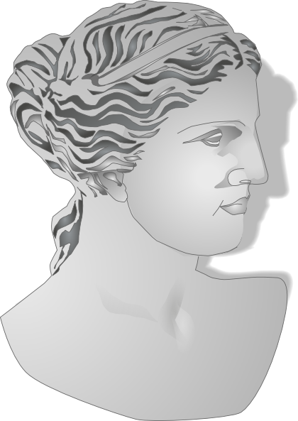 Greek - Roman Statue Clipart (420x593), Png Download