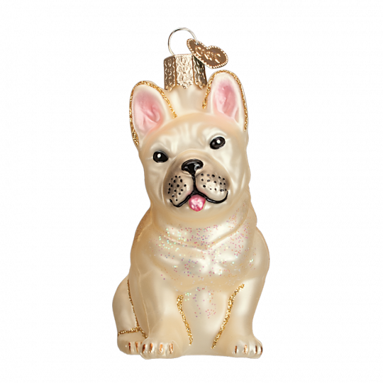 Old World Christmas® French Bulldog Ornament - Christmas Tree (540x540), Png Download