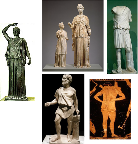 Http - //www - Hoplologia - Org/handbook/doku - Phpid=greek - Ancient Greek Statues Of Women (447x468), Png Download