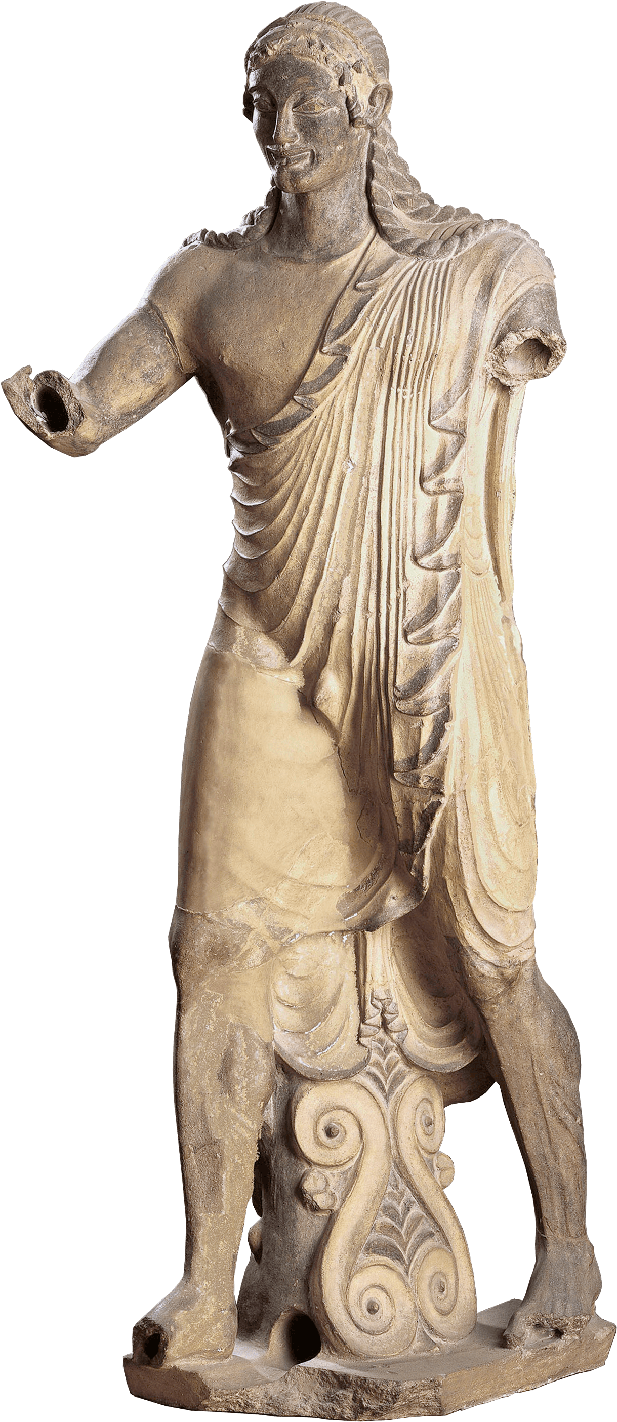 Greek Statue With No Arms - Apollo Of Veii Etruscan (1500x3000), Png Download