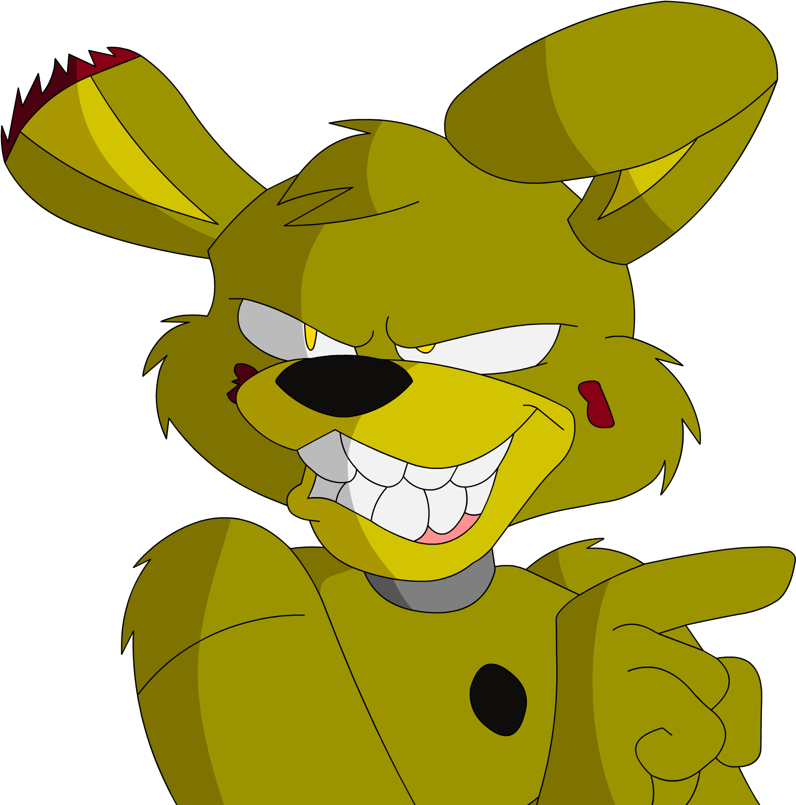Fnaf - Fnaf Tony Crynight Springtrap (2880x1620), Png Download