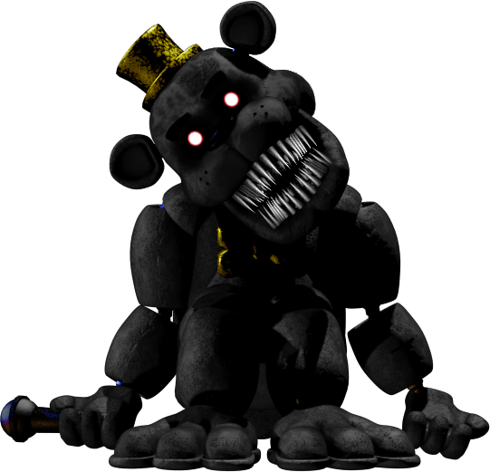 Nightmare In Fnaf 1 With Sharp Teeth By Sonicthedashie-d90wlc4 - Nightmare Fnaf 1 (541x521), Png Download