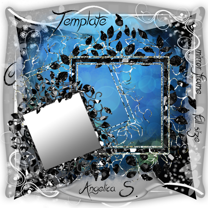 Mirror Frame Cu Template Full Size - Design (700x700), Png Download