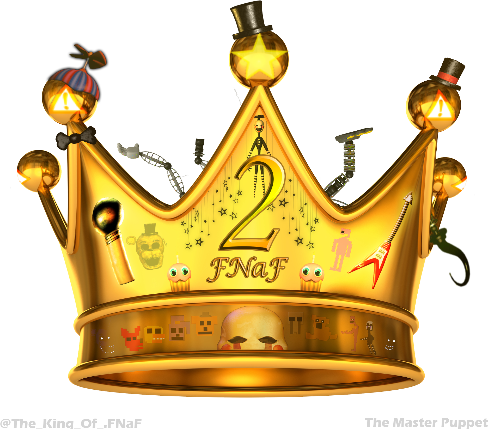 10 Mo - Golden Crown (1873x1673), Png Download
