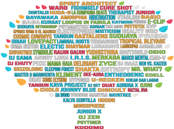 [festival] Tree Of Life Line Up 2014 Alternative Lake - Tree Of Life Line Up (600x467), Png Download