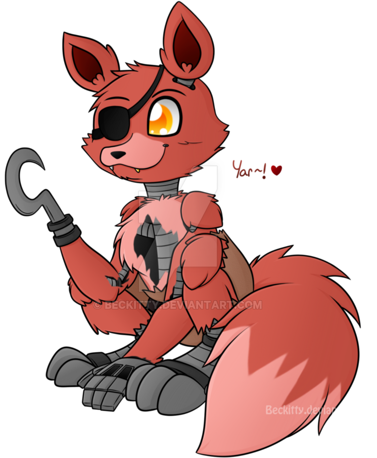 Fnaf Foxy Drawing Cute (800x997), Png Download