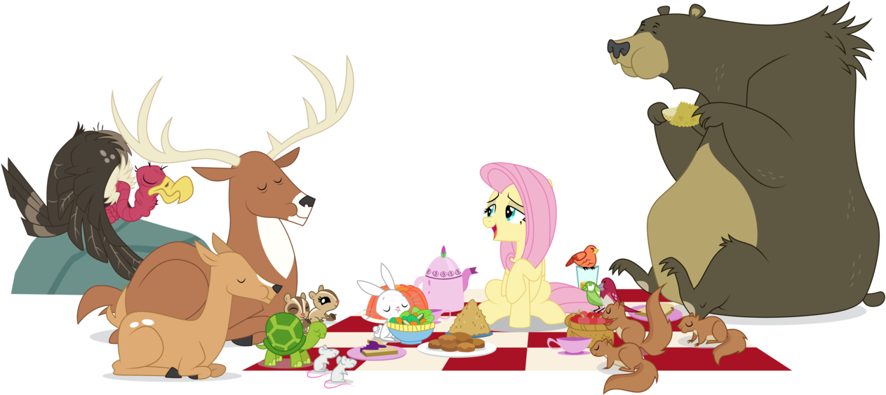 Angel Bunny, Animal, Artist - Cartoon (1280x634), Png Download