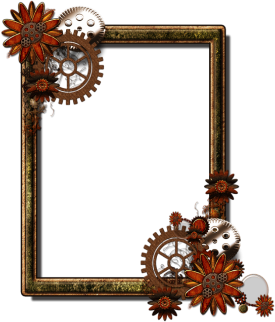 Image Du Blog Zezete2 - Steampunk Frame Horizontal Png Hd (600x695), Png Download