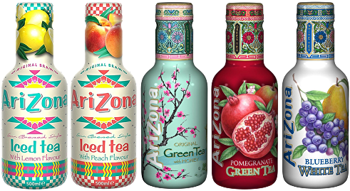 Arizona Green Tea Has Many Dedicated Fans Worldwide - Arizona Blueberry White Tea (500ml) (497x313), Png Download