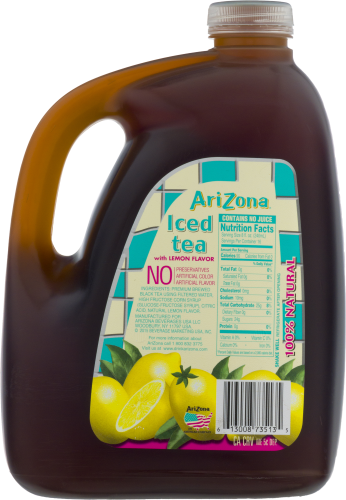 Arizona Iced Tea With Lemon Flavor - Arizona Iced Tea (346x500), Png Download