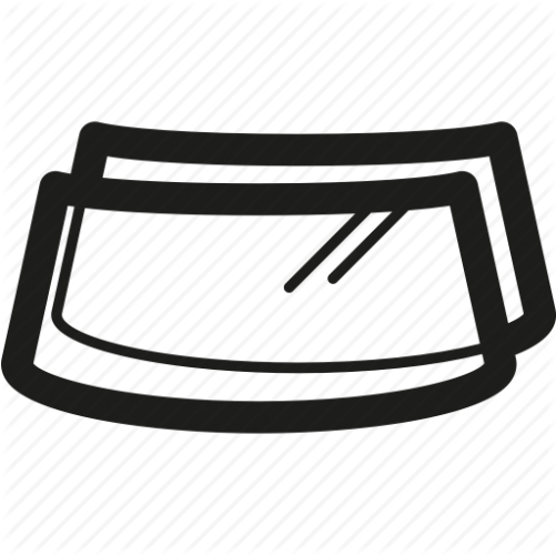 Front Windshield 1966 1967 Dodge Coronet/belvedere - Car Glass Icon Png (700x500), Png Download