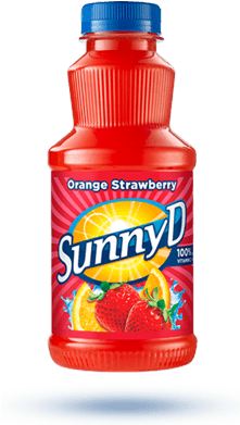 Sunny D Orange Strawberry - Strawberry Sunny Delight Uk (278x497), Png Download