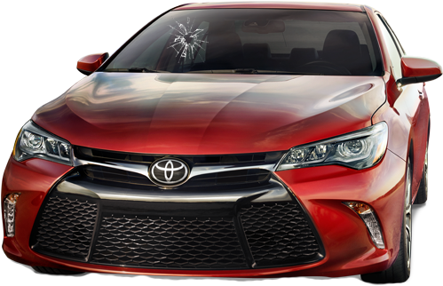 Toyota Camry Windshield Repair And Replacement - Car (545x381), Png Download
