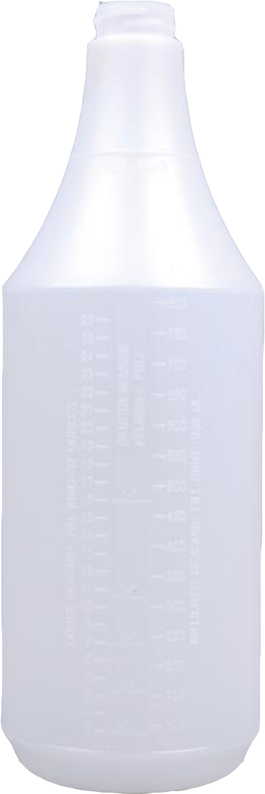 Graduated Spray Bottle - Bottle (694x1182), Png Download