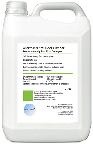 4earth Neutral Floor Cleaner - Shampoo (500x500), Png Download