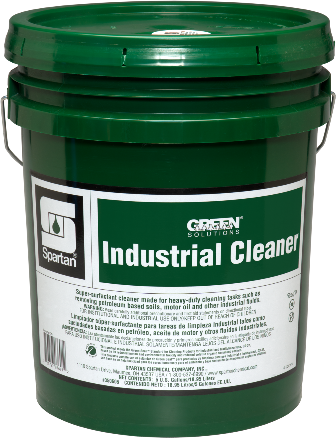 350605 Green Solutions Industrial Cleaner - Spartan Millennia Bright Dura Gloss Laminate - 5 Gal. (1363x1908), Png Download