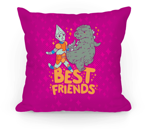 Best Friends Jet Jaguar & Godzilla Pillow - If You Love Me You Ll Let Me Sleep (484x484), Png Download