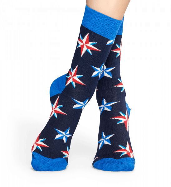 Nautical Star - Sock (548x600), Png Download