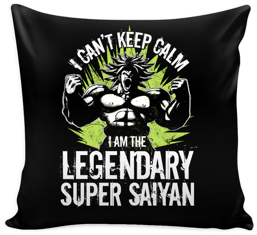 Broly Legendary Super Saiyan Pillow Cover 16" - Carrick Island, Carrick-a-rede Rope Bridge (1024x1024), Png Download