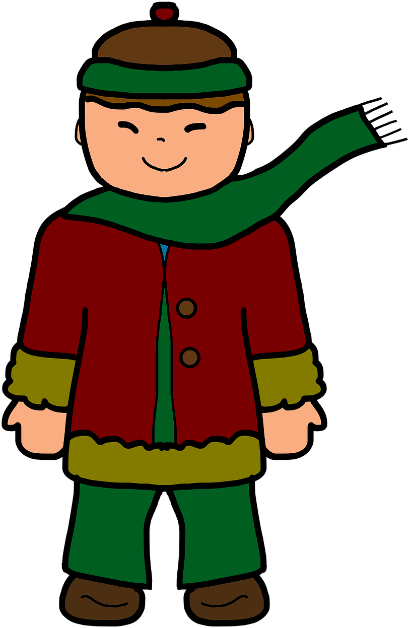 Roupa De Frio Desenho (885x1280), Png Download