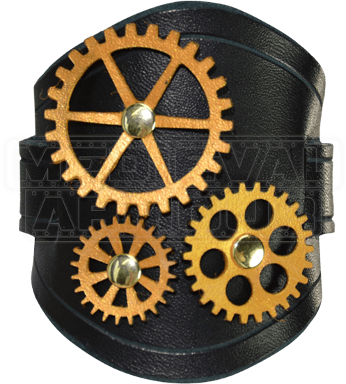 All Geared Up Steampunk Wrist Cuffs - Steampunk Wrist Cuffs (550x550), Png Download
