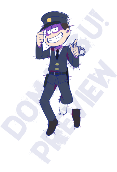 ) - Ichimatsu Osomatsu Body Pillow (540x572), Png Download
