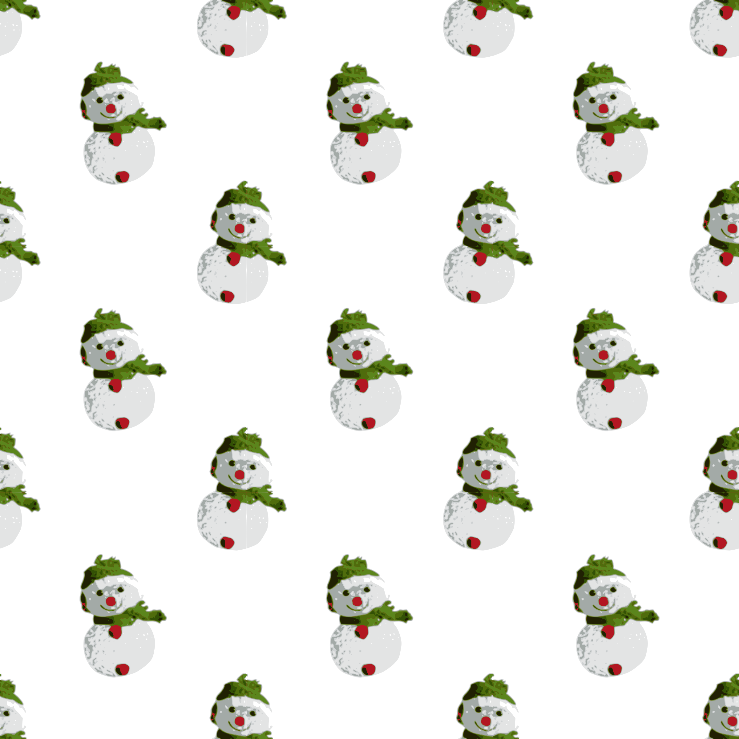 Christmas Hats Png - Snowman Pattern Clip Art (2400x2400), Png Download