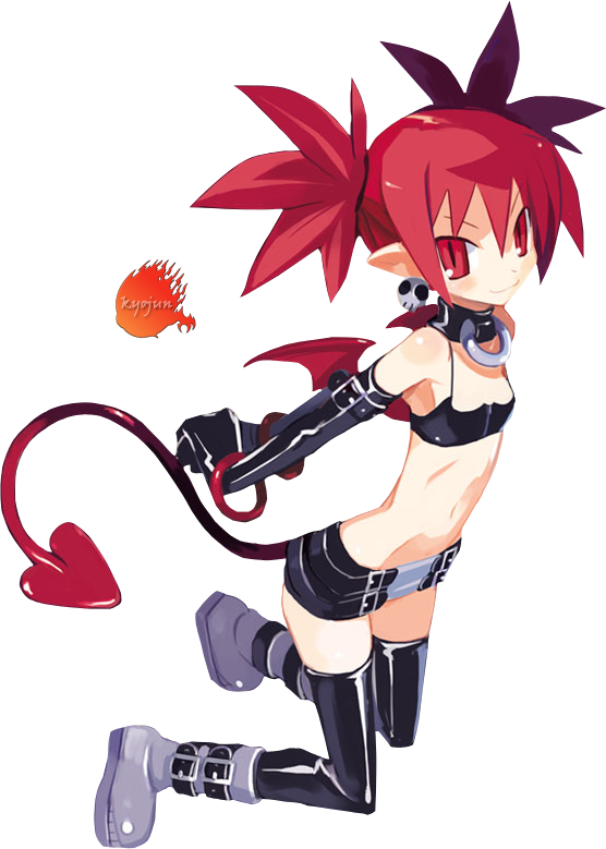 A Demon - Etna Flonne (556x779), Png Download