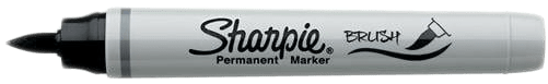 4sharpie - Sharpie Brush Tip Permanent Markers Purple [pack (500x500), Png Download