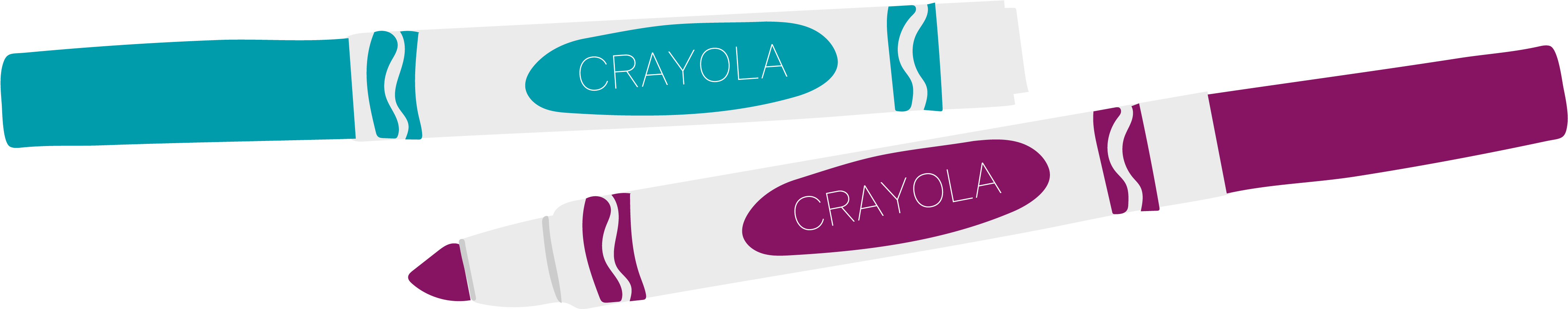 Crayola Art Markers - Crayola Markers Clipart Png (4436x934), Png Download