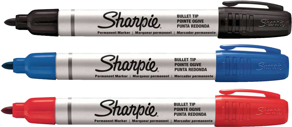 9 Fine Pro Marker - Bullet Tip Marker Pen (1000x442), Png Download