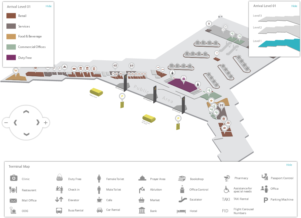 The Terminal Building Is Glass On All Sides Allowing - Queen Rania Airport Gates (1000x730), Png Download