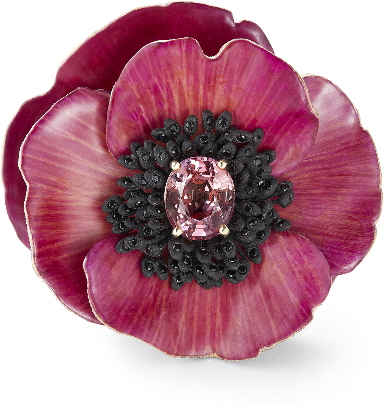 Boucheron Titanium, Pink Gold, Padparadscha Sapphire, (1347x1407), Png Download