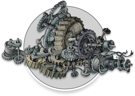 Cogs On Behance - Circle (600x600), Png Download