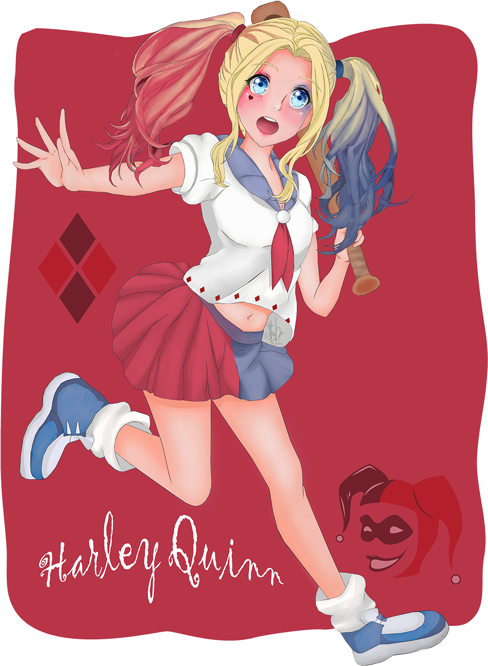 Harley Quinn Download Harley Quinn Image - Batman (1280x1455), Png Download