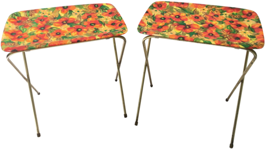 Vintage M - Tv Tray Table (600x337), Png Download