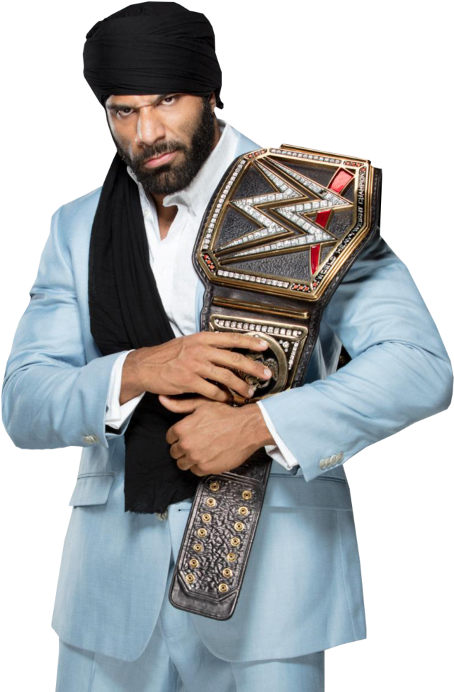 Jinder Mahal Png Picture - Wwe Champion 2017 Jinder Mahal (811x985), Png Download
