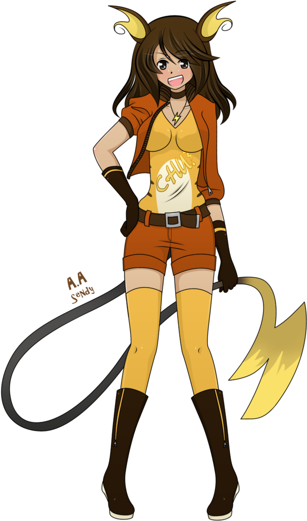 Raichu Gijinka Condesa By Sendmealetter-d4qmbic - Raichu (900x1121), Png Download