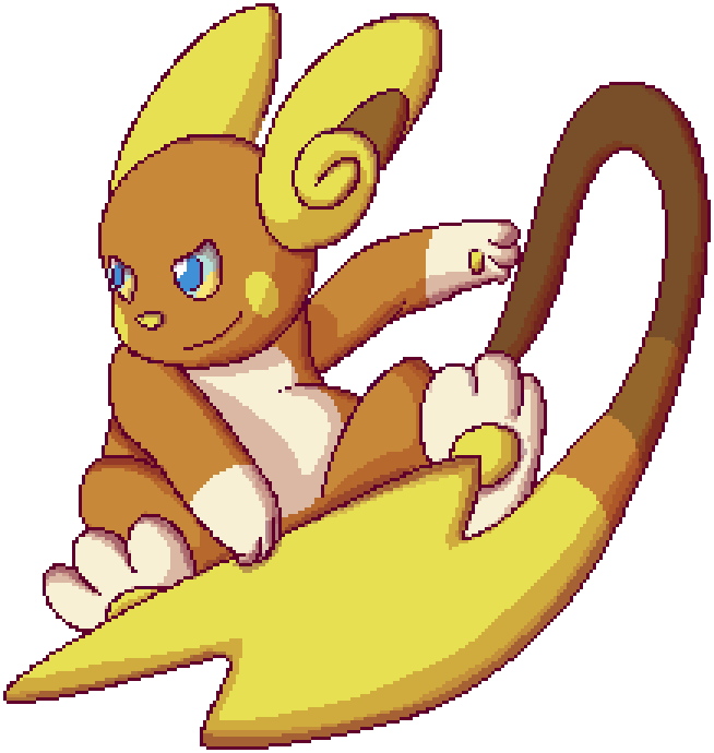 Alolan Raichu - Raichu (654x690), Png Download