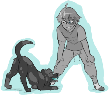 Todoroki Is A Cat Person - Illustration (500x400), Png Download
