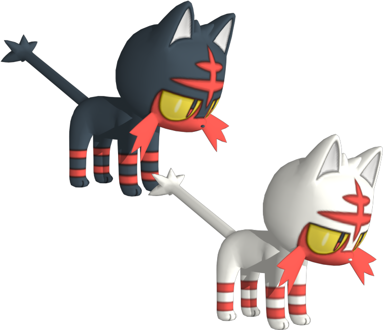 Download Zip Archive - Pokemon Litten Models (750x650), Png Download
