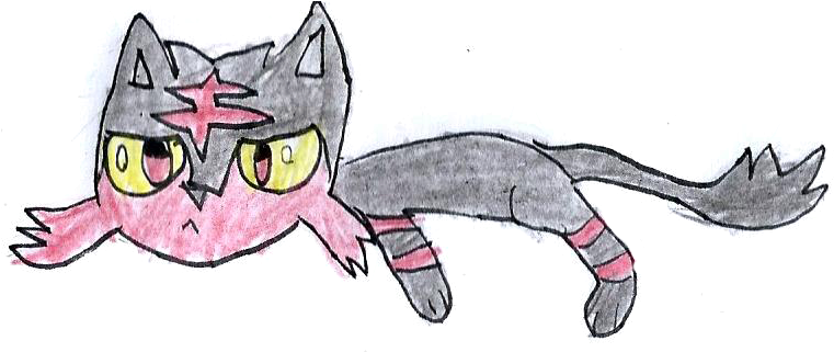 Litten - Pokémon (784x329), Png Download