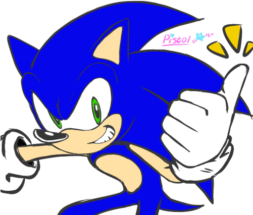 Sonic Doodle - Infant (500x500), Png Download