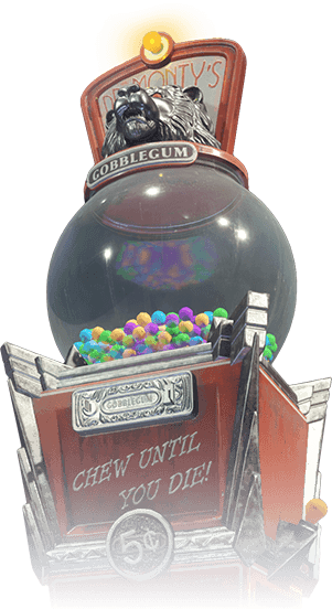 Gobblegums - Dr Monty Gobblegum Machine (301x552), Png Download