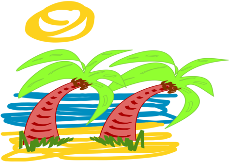 Computer Icons Palm Trees Plants Leaf - Clip Art (481x340), Png Download