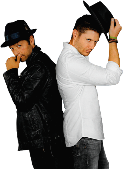 Jensen Ackles Misha Collins Cockles Minncon Photo Op - Gentleman (500x609), Png Download