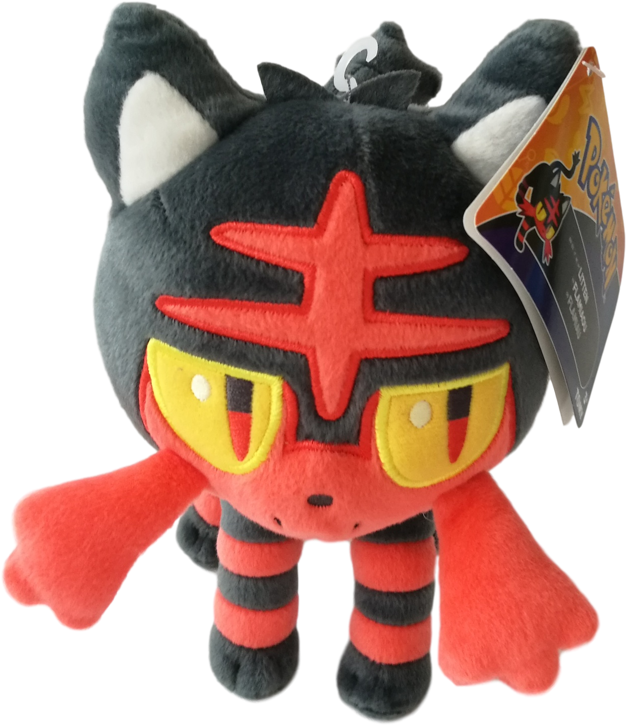 Official Pokemon 8" Litten Plush - Stuffed Toy (1624x1910), Png Download